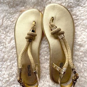 Michael Kors  Rope T Strap Sandals